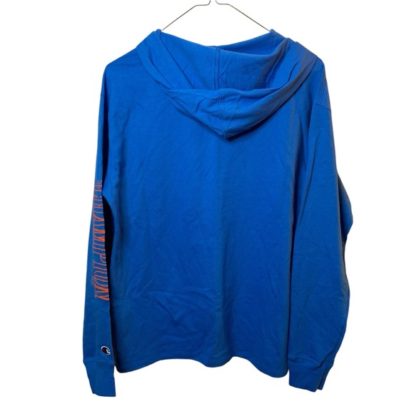 Champion women’s blue jay middle weight t shirt hoodie small - Picture 4 of 6